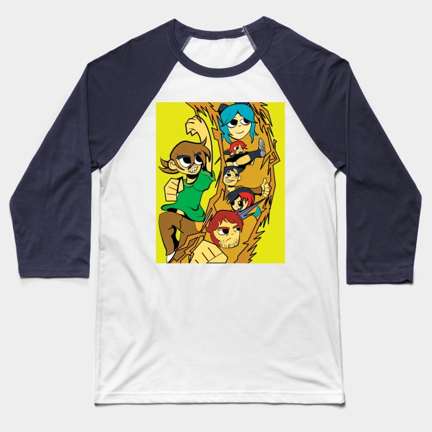 Scott and the Crew Baseball T-Shirt by Mlamoth